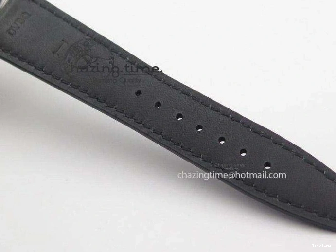 MIROTIME 0417 Sustainable Portuguese IW545408 White Dial ZF 1:1 Best Edition On Dark Blue Leather Strap 7335